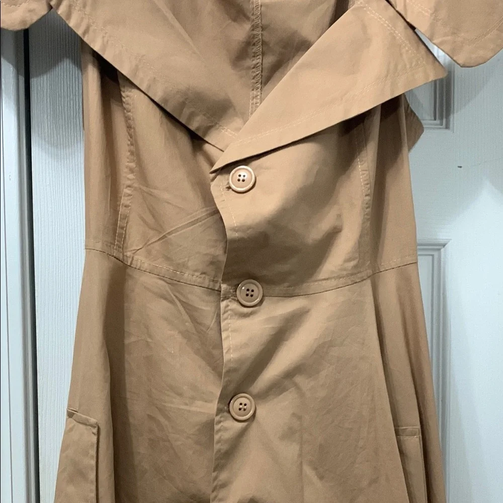 Elegant Tan Off-Shoulder Dress by Hot and Delicious - Picture 4 of 10